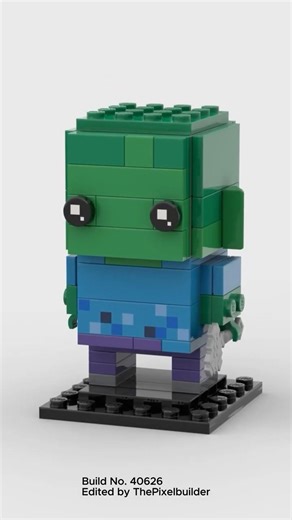 LEGO Minecraft Zombie BrickHeadz | 3D Animation Build
