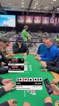 Phil Laak Convinces His Opponent to Hero Fold! #poker #wsop #shorts