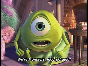 Monsters Inc Simple present x pres cont