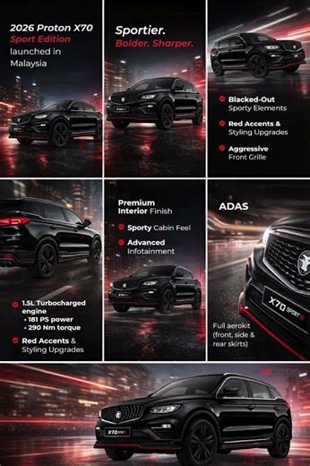 Meet the all-new Proton X70 Sport Edition 💥