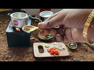 Miniature tomato rice | miniature tomato | realfood | miniature cooking #tinyfoods #miniaturecooking