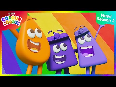 Colouring a Rainbow | FULL EPISODE - S2 E4 | Kids Learn Colours | Colourblocks