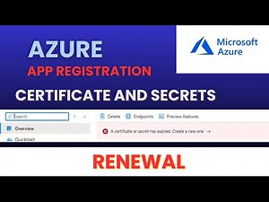 Azure App registration certificates and secrets renewal