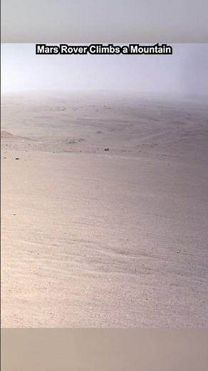 Mars Rover Climbs a Mountain