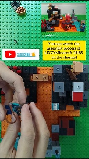 The process of assembling LEGO Minecraft 21185 | ‪@myLego888‬