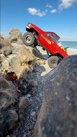 Gas it on the climb! RC4WD 1985 4Runner #shorts #rccar #rccrawler #rc4wd #rockcrawler