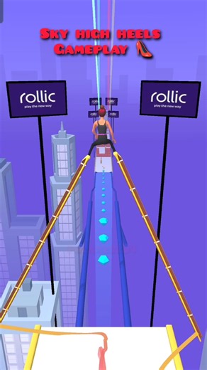 High Heels Game 👠Tallest Heel Run Challenge Ever #shorts #viralgaming #youtubeshorts