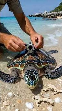 Sea Turtle POV Exploring a Coral Reef