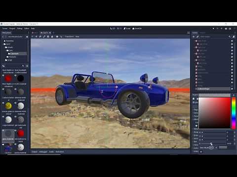 Godot Vehicle Tutorial part 1 - import and setup a car