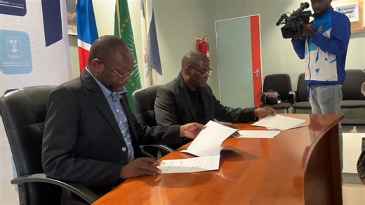 MOU SIGNED: The Ondangwa Town Council and the National Housing Enterprise (NHE) have entered into a memorandum of understanding to address housing backlog. This marks the countrywide rollout of the Informal Settlement Upgrading Project. The landmark initiative seeks to improve living conditions in informal settlements across Namibia through sustainable partnerships and targeted housing interventions. Video by Maria David | Informanté