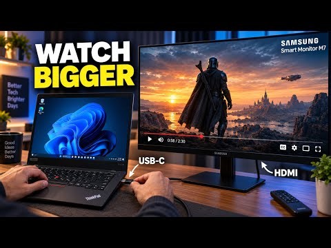 How to Connect Laptop to TV or Monitor With USB-C to HDMI