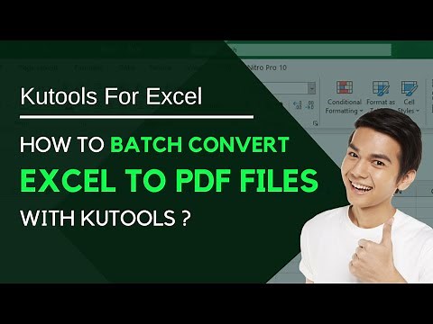 Kutools for excel | How to batch convert Excel workbooks to PDF files?