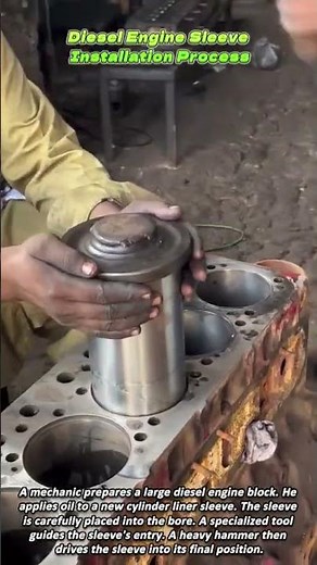 Diesel Engine Sleeve Installation Process