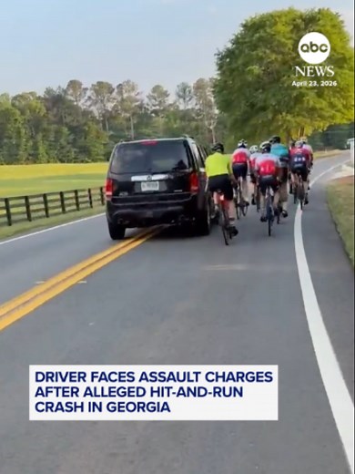 An SUV driver is facing assault charges after allegedly hitting two cyclists in Georgia. Police said the man behind the wheel initially blamed the cyclists for the crash.