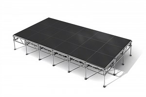 288 Square Foot All-Terrain Stage Kit (12 Ft X 24 Ft) Height Adjustable To 24'' To 32'', 40'' And 48'' High