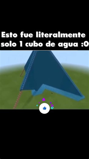 UN SOLO CUBO DE AGUA 🤯 #minecraft #meme