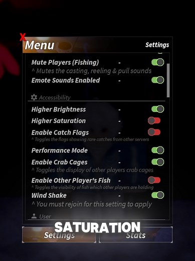Increase Brightness in Fisch on Roblox