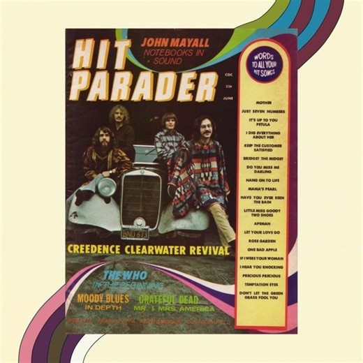 Throwback to June of 1971 when #CCR appeared on the cover of Hit Parader magazine. Legends like The Who, Grateful Dead, and more were featured in the spread. Do you remember which #CreedenceClearwaterRevival song was the soundtrack of your summer? | Creedence Clearwater Revival