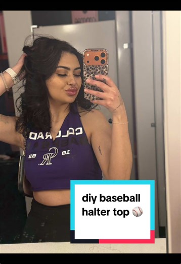 DIY Colorado Rockies Halter Top