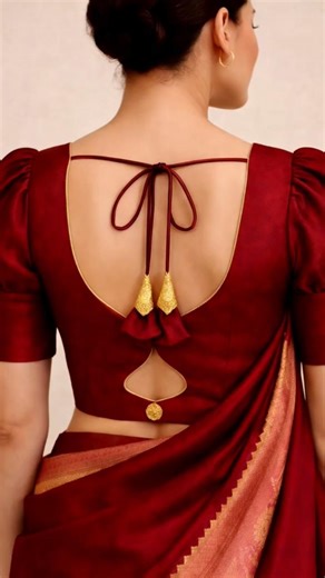 Beautiful blouse back neck disign//#latkandesign #shortvideo #trendingshort #blousedesign