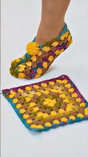 Easy Crochet Slippers Miarti🧶