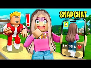 My CREEPY EX Stalked Me On SNAPCHAT! (Roblox)