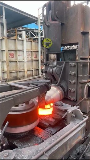 Hot Steel Ring Rolling Process 🔥 Satisfying Metal Forming