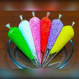 304K views · 55 shares | Making Crunchy Foam Slime With Piping Bags - GLOSSY SLIME - ASMR Slime Videos | Luxury Cosmetics | Facebook