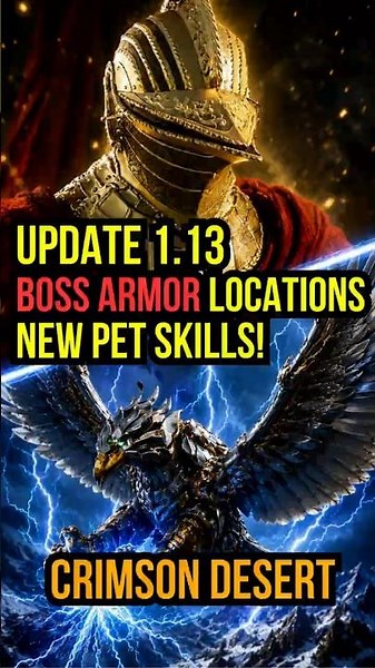 Crimson Desert 1.13 Boss Armor Locations & New Pet Skills #crimsondesert #crimsondesertgame #shorts