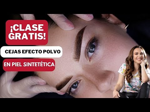 Powder effect eyebrow micropigmentation: Practice on synthetic skin.