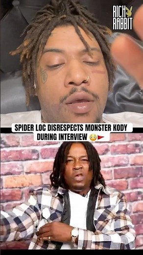 SPIDER LOC DISRESPECTS MONSTER KODY DURING INTERVIEW 😳🚩 #thehardestblackese #losangeles #spiderloc