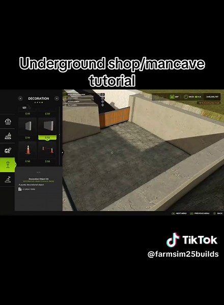 Farmsim 25 Console: Underground Shop/Mancave Tutorial