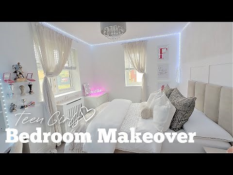 EXTREME BEDROOM MAKEOVER 2023 | Teen Girls Decor Ideas | Neutral Aesthetic Room Transformation | AD