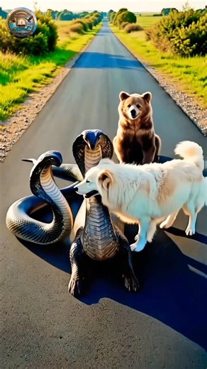 Heroic Dog and Cobra Save the Day – Cinematic 8K Animal Adventure | #shorts #dog