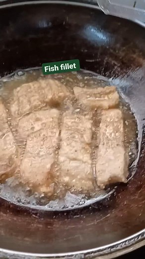 Fry fish fillets for lunch 😋 #fishfillets #FoodForLunch #frying #ContentMonetization | Jhane B Ognayon
