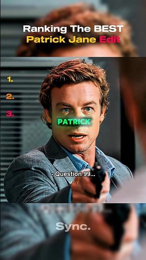 Ranking The Best Patrick Jane Edit (pt12)