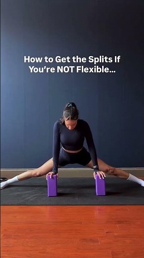 HOW TO GET SPLITS AS A NOT-FLEXIBLE ADULT 😬⬇️ Holding the same stretches every day feels