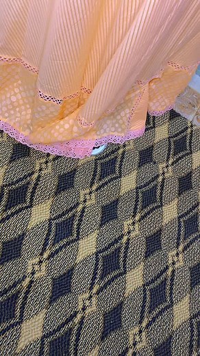 Peach-Colored Dress Fashion Showcase