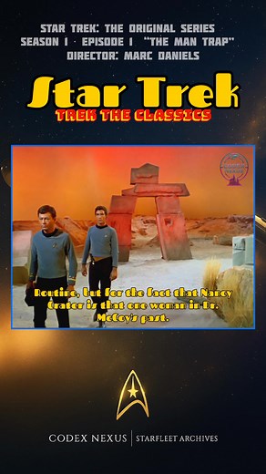 USS ENTERPRISE FIRST FLIGHT | STAR TREK TOS S1E1 “THE MAN TRAP” (1966) HISTORY BEGINS It all began here. The hum of the #USSEnterprise, the curve of her saucer gliding across the stars — the first moment that #StarTrek made contact with television history. From this quiet flight in 1966’s Star Trek: The Original Series S1E1 “The Man Trap,” directed by #MarcDaniels, a universe of exploration was born. Every captain, every mission, every starship traces back to this frame — the genesis of #Starfle