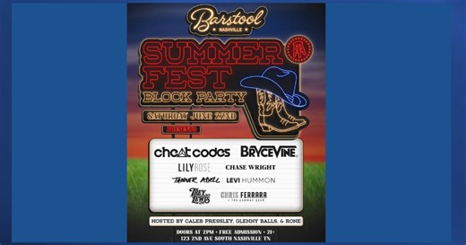 Barstool Nashville summer festival block party down Second Ave