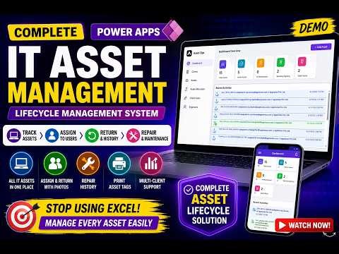 Microsoft 365 - IT Asset Management System | Power Apps Asset Management App Demo