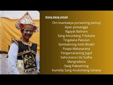 Kidung Bali (Dang Dang Amad)