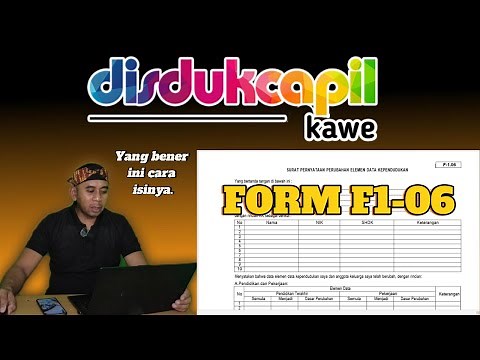 Cara Mengisi Form F1 06 yang benar