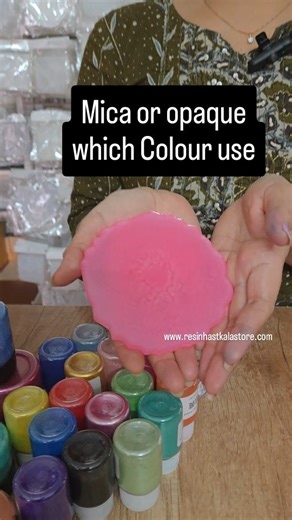 Resin Hastkala Store on Instagram: "🎨 Which Color to Use — Opaque or Mica 🛒 All pigments available on our website — Link in Bio 💬 WhatsApp us: 9586617654 #resinpigments #opaquepigment #micapowder #ResinhastkalaStore #ResinEducation"