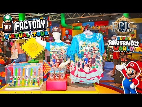 Inside the 1-UP Factory Store in Super Nintendo World at Epic Universe (Sept 2025) [4K]