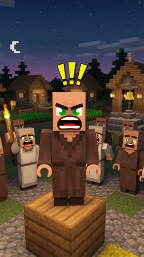 ¿Podran los Aldeanos ganar? #minecraft #minecraftshorts #shorts