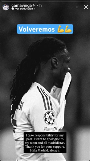 Volveremos…lo seeee 💪💪💪 Hala Madrid y nada más 🤍🤍