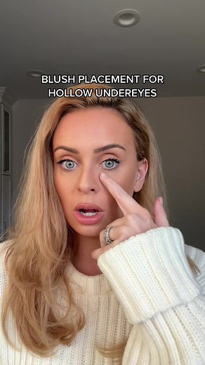 Blush Placement for Hollow Under Eyes Makeup Tutorial