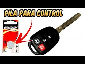 Replacement of Toyota Corolla remote control battery.