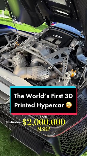 The World’s First 3D Printed Hypercar 😳 #czinger #czinger21c #hypercar #auto